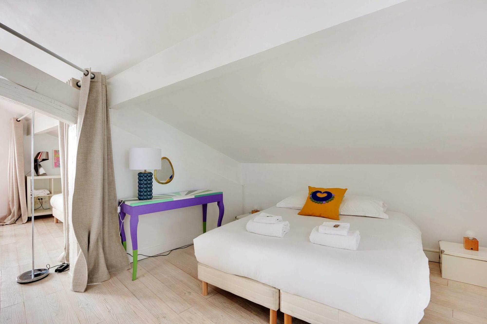 Cozy Avec Terrace - 2br-4p - Centre De Appartement Parijs